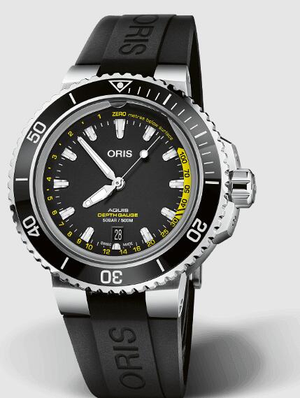 Oris AQUIS DEPTH GAUGE Replica Watch 01 733 7755 4154-Set RS